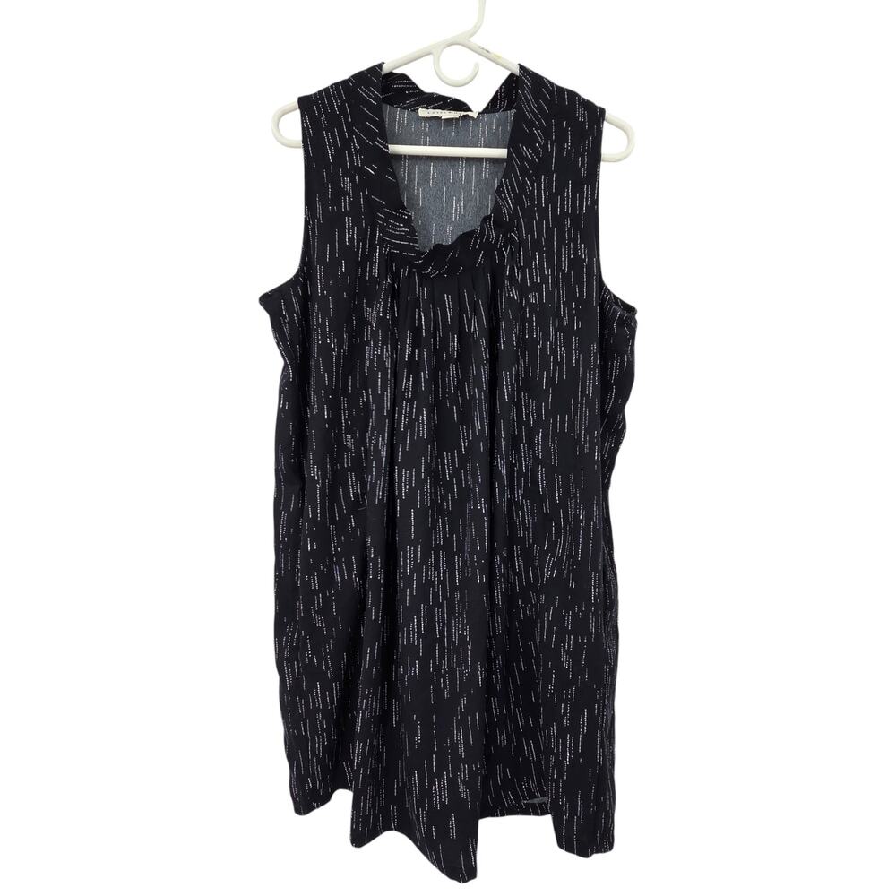 LOYAL HANA LARGE MATERNITY NURSING SLEEVELESS KNEE LENGTH DRESS WITH POCKETS